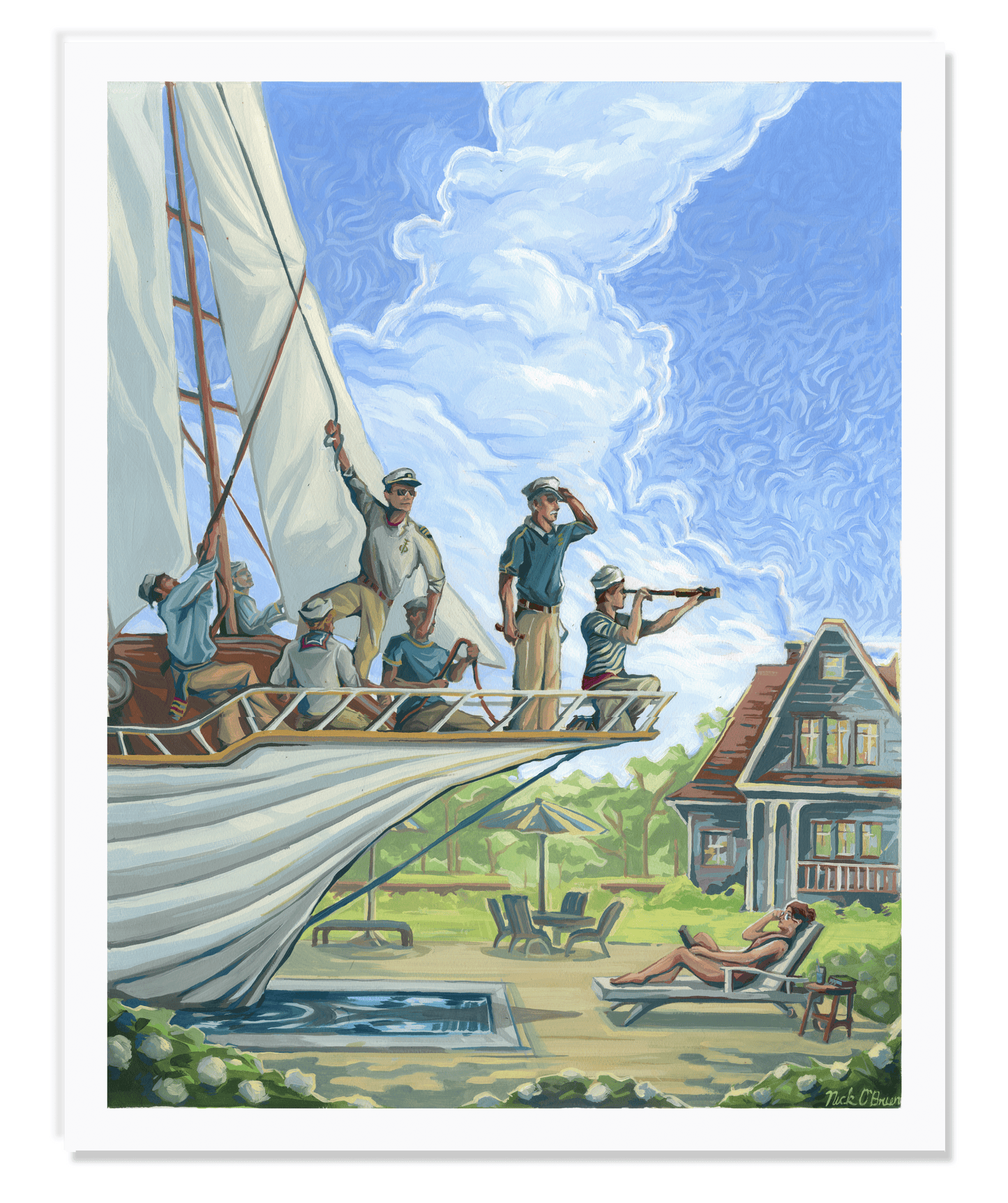 'Land Ho' Limited Print
